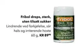 Apotek 1 Fribol drops, sterk, uten tilsatt sukker tilbud