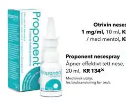 Apotek 1 Proponent nesespray tilbud