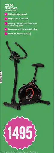 Sport Outlet OX Trimsykkel tilbud