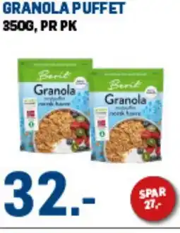 Price Lagerbutikk Granola Puffet tilbud