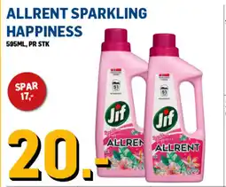 Price Lagerbutikk Jif Allrent sparkling happiness tilbud