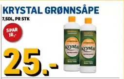 Price Lagerbutikk Krystal grønnsåpe tilbud