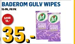 Price Lagerbutikk Jif Baderom gulv wipes tilbud