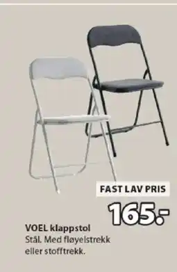 JYSK VOEL klappstol tilbud