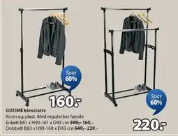 JYSK GUDME klesstativ tilbud