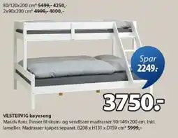 JYSK VESTERVIG køyeseng tilbud