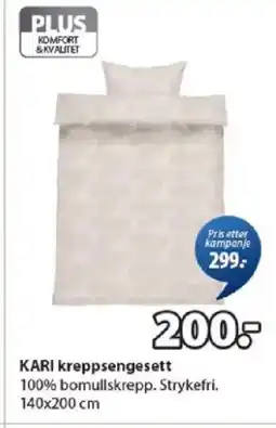 JYSK KARI kreppsengesett tilbud