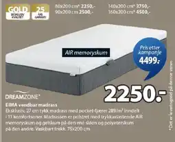JYSK EIMA vendbar madrass tilbud