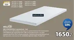 JYSK WELLPUR BOKSELVI overmadrass - hvit tilbud