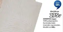 JYSK SANDFIOL teppe tilbud