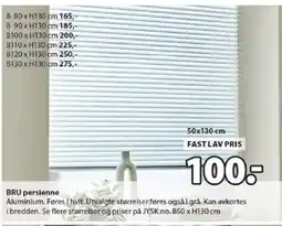 JYSK BRU persienne tilbud