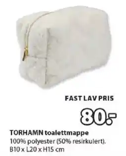 JYSK TORHAMN toalettmappe tilbud