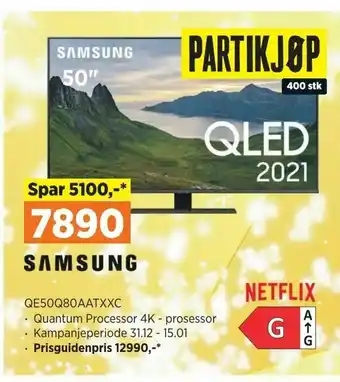 POWER Samsung QE50Q80AATXXC tilbud