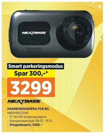 POWER DASHBORDKAMERA FOR BIL tilbud