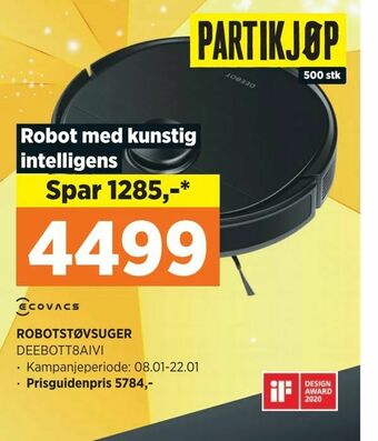 POWER ROBOTSTØVSUGER tilbud