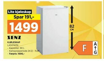 POWER Kjøleskap tilbud