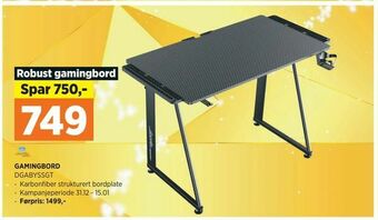 POWER Gamingbord tilbud
