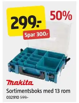 Jula Sortimentsboks med 13 rom tilbud