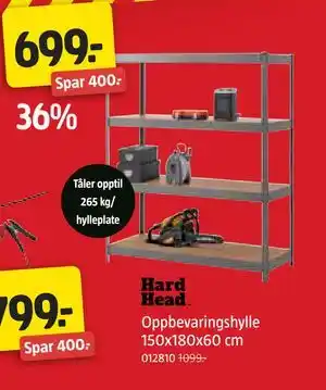 Jula Oppbevaringshylle 150x180x60 cm tilbud