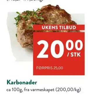 Jacobs Karbonader tilbud
