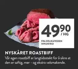 Jacobs NYSKÅRET ROASTBIFF tilbud
