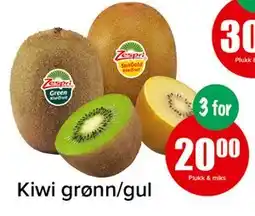 Spar Kiwi grønn/gul tilbud