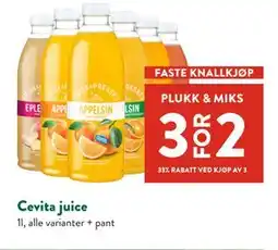 Jacobs Cevita juice tilbud