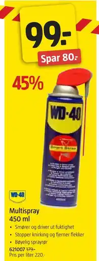 Jula Multispray 450 ml tilbud