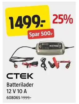 Jula Batterilader 12 V 10 A tilbud