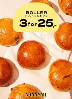 Bunnpris BOLLER PLUKK & MIKS tilbud