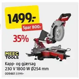 Jula Kapp- og gjærsag 230 V 1800 W Ø254 mm tilbud