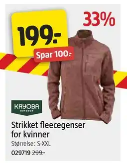 Jula Strikket fleecegenser for kvinner tilbud