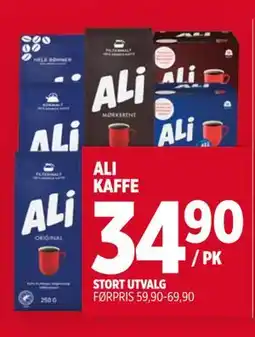 Meny ALI KAFFE tilbud