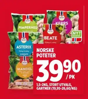 Meny NORSKE POTETER tilbud