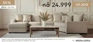 Skeidar Modern Living U-sofa tilbud