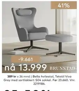 Skeidar Bella hvilestol tilbud