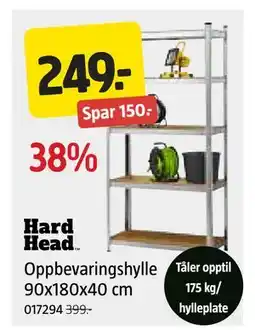 Jula Oppbevaringshylle 90x180x40 cm tilbud