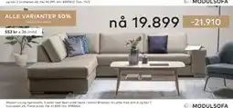 Skeidar Modern Living hjørnesofa tilbud