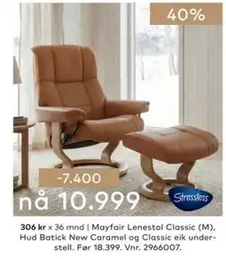 Skeidar Mayfair Lenestol Classic (M) tilbud