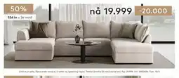 Skeidar Chillux U-sofa tilbud