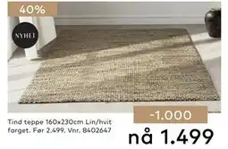 Skeidar Tind teppe tilbud