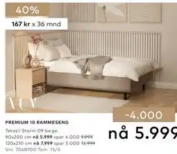 Skeidar PREMIUM 10 RAMMESENG tilbud