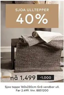 Skeidar SJOA ULLTEPPER tilbud