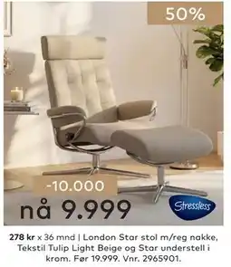 Skeidar London Star stol tilbud