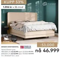 Skeidar ZENON KONTINENTAL tilbud