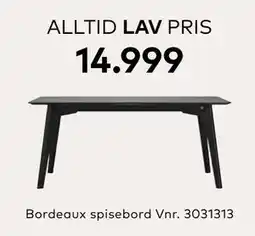 Skeidar Bordeaux spisebord Vnr. 3031313 tilbud
