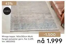 Skeidar Mirage teppe tilbud