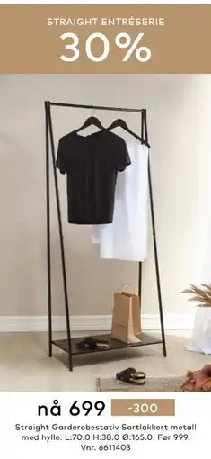 Skeidar Straight Garderobestativ tilbud
