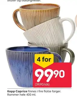 Rusta Kopp Caprice tilbud