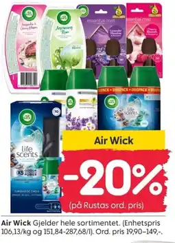 Rusta Air Wick tilbud